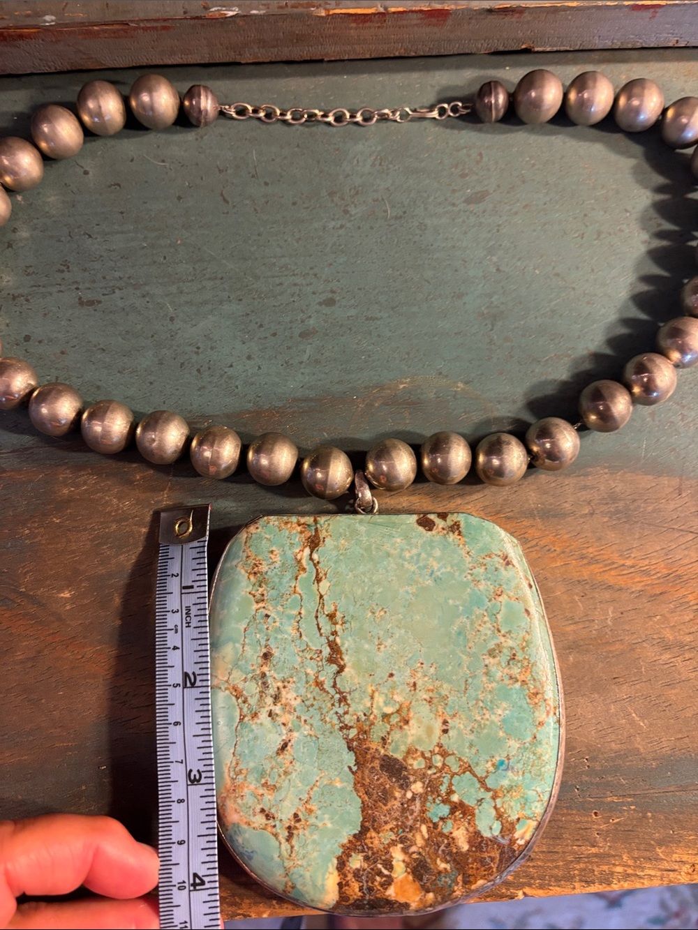 Rare old pawn Heavy sterling silver necklace - Picture 2 of 9